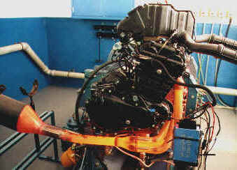 Triumph T595 undergoing endurance test.