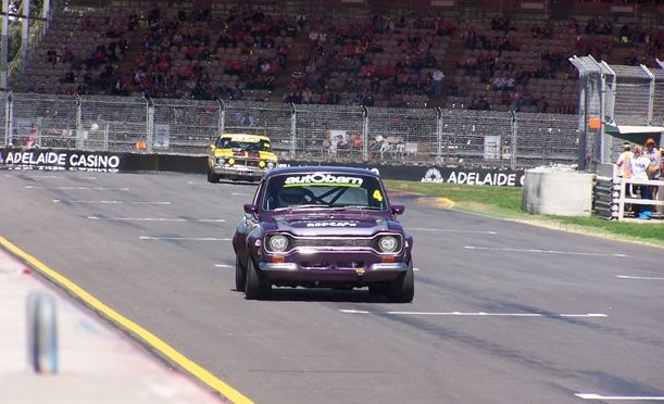 Phillip Showers competing in the Historic Touring cars championship out in Austrialia